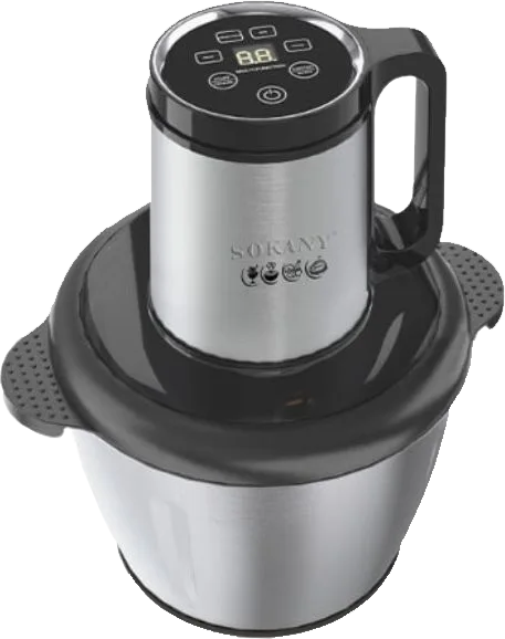 كبة سوكاني ، 3 لتر ، 600 وات ، شاشة ديجيتال ، استانلس ، فضي ، SK-06026