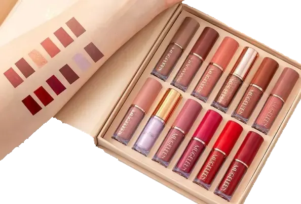 Muge Leen Thanks For The Love Lip Set, 12 Pcs