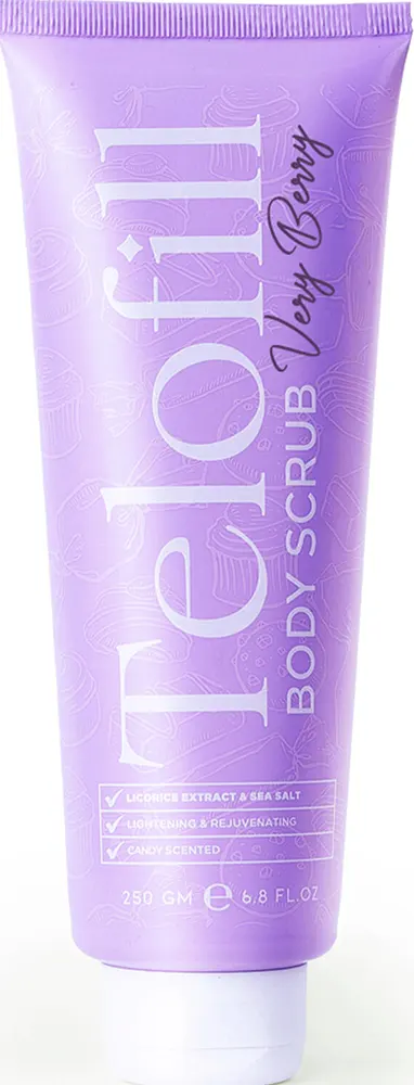 Telofill Very Berry Body Scrub, 250ML .