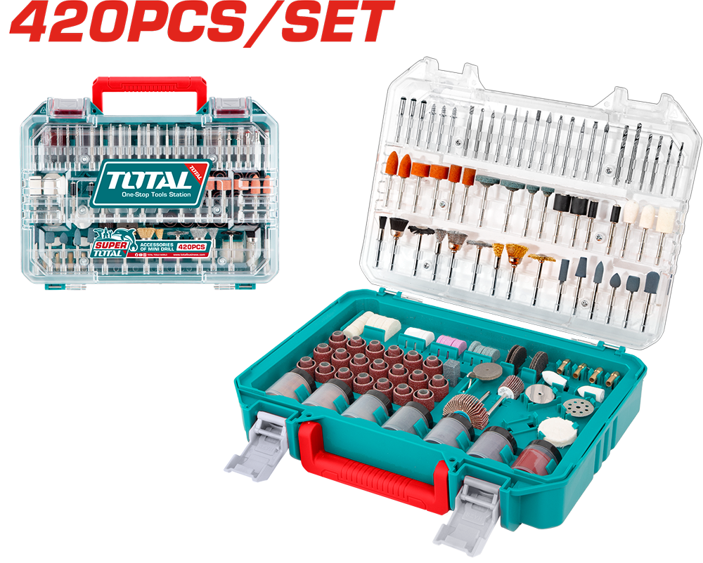Total Tools Mini Craft Accessory Set, 420 Pieces, TAKMG-4208