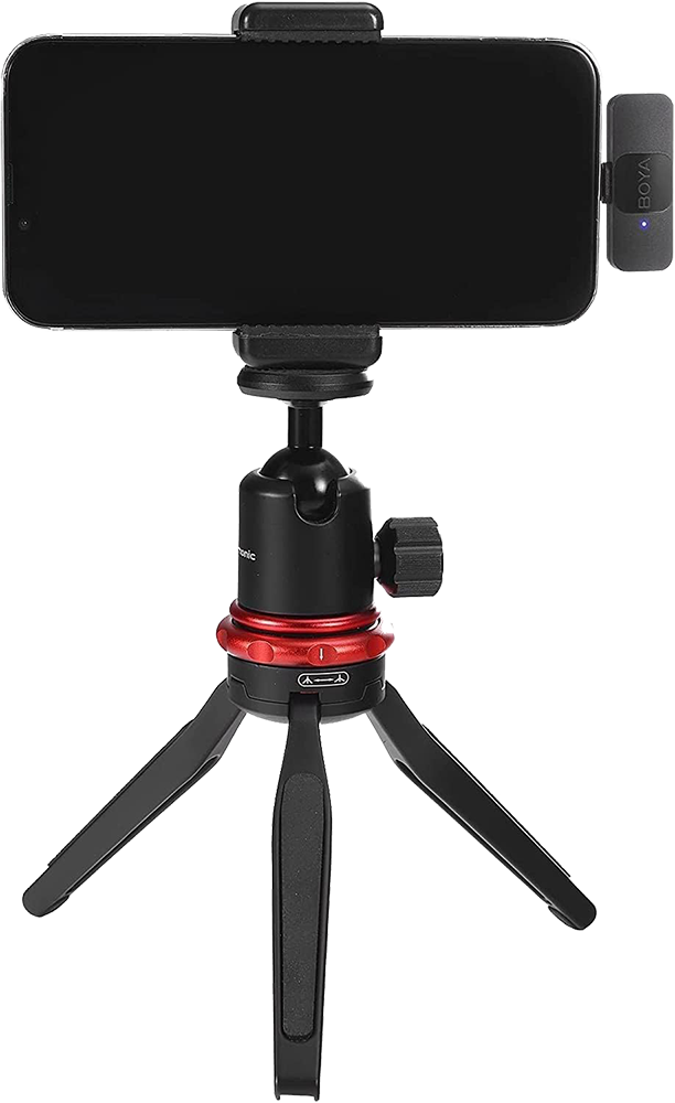 BOYA Wireless Microphone, Type-C, Noise Reduction, LED Indicator, Black, BY-V20