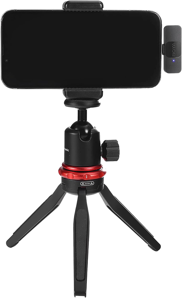 BOYA Wireless Microphone, Type-C, Noise Reduction, LED Indicator, Black, BY-V10