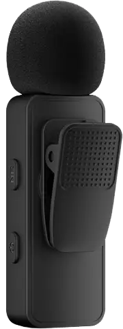 BOYA Wireless Microphone Combo, Dual Channel, LIGHTNING and Type-C, Noise Cancelling, Black, BY-V3