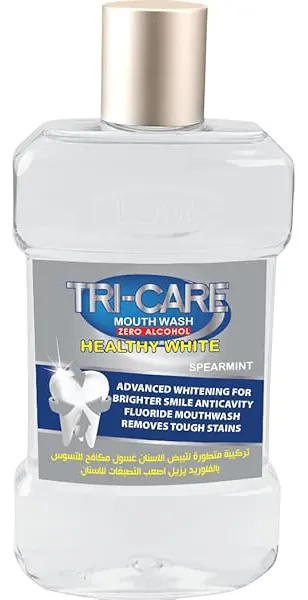 Luna Tri-Care Whitening & Anti-Cavity Mouthwash With Fluoride, 250 Ml