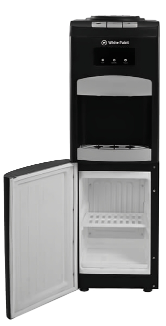 مبرد مياه وايت بوينت ، 3 حنفية (ساخن + بارد + عادي) ، تحميل علوي ، ثلاجة مدمجة ، أسود ، WPWD1316FBL