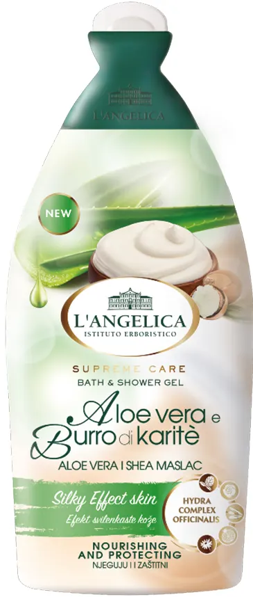 L'angelica Aloe Vera And Shea Maslac Bath & Shower Gel, 500ML