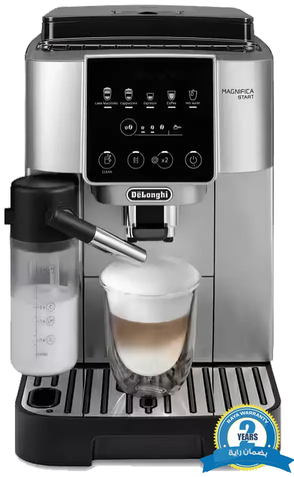 ماكينة تحضير القهوة والأسبريسو ديلونجي ، 1450 وات ، 1.8 لتر ، شاشة ديجيتال تعمل باللمس ، ضمان راية ، سيلفر ، ECAM220.80.SB