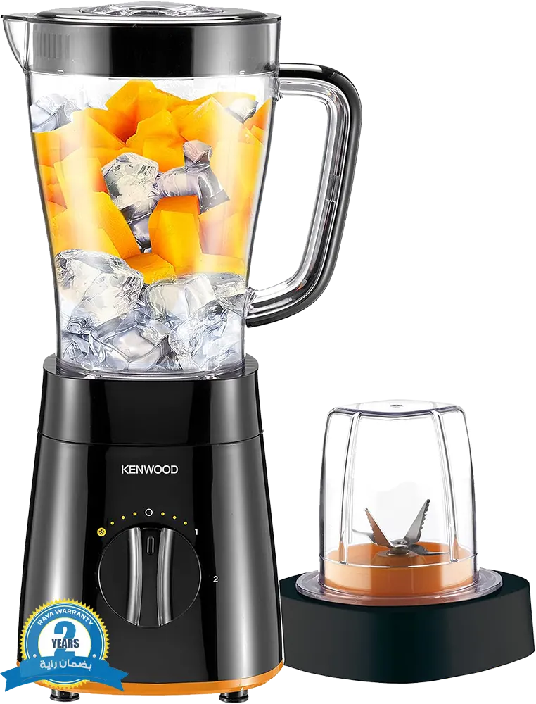 خلاط كهربائي كينود ، 500 وات ، 2 لتر ،2 مطحنة ، اسود ، بضمان راية ، BLP18.150BK
