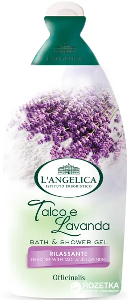 L'angelica Talco E Lavanda Bath & Shower Gel, 500ML .