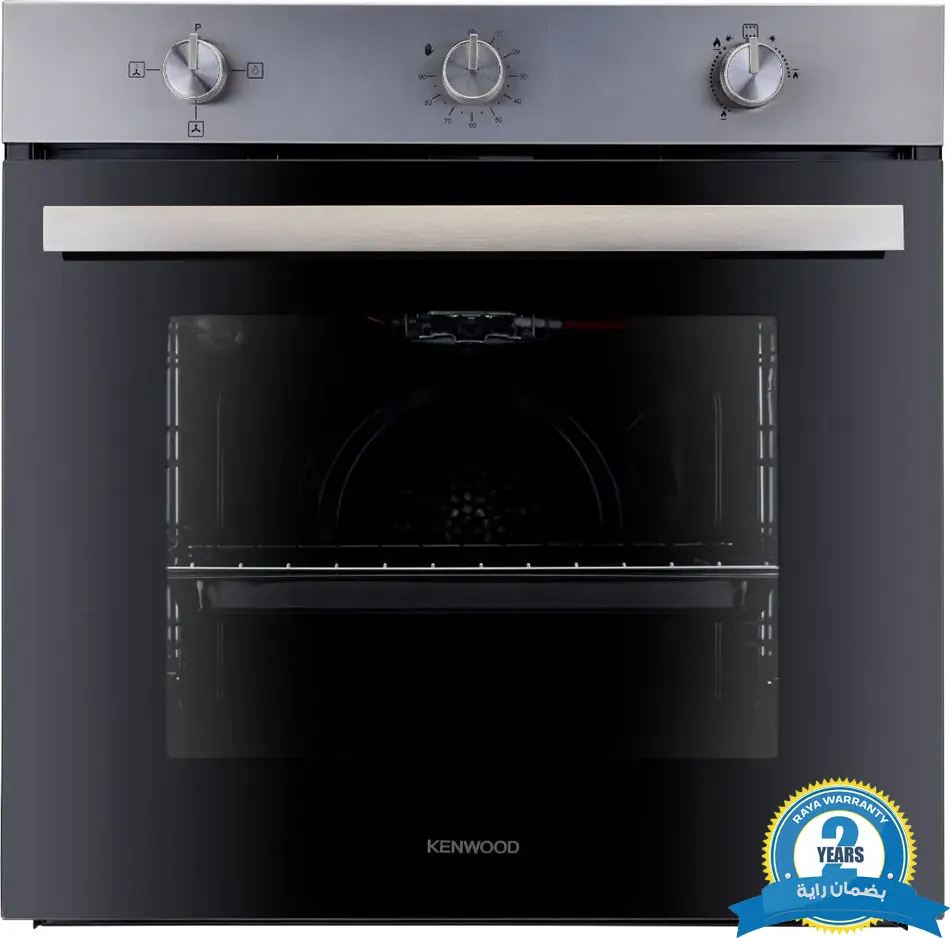 فرن بلت ان كينود ، 60 سم ، غاز ، 71 لتر ، مروحة ، شواية ، أسود * سيلفر ، بضمان راية , OVG60.000SS