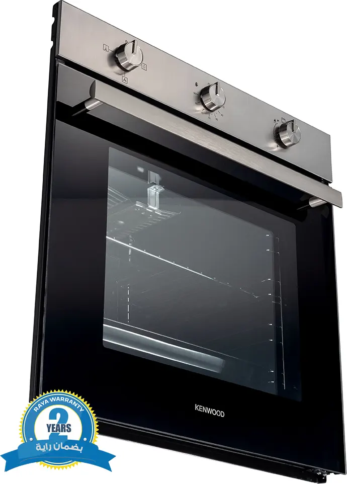 فرن بلت ان كينود ، 60 سم ، غاز ، 71 لتر ، مروحة ، شواية ، أسود * سيلفر ، بضمان راية , OVG60.000SS