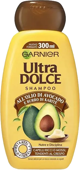 Garnier Ultra Dolce Shampoo Olio Di Avocado E Burro Di Karite, 300ML