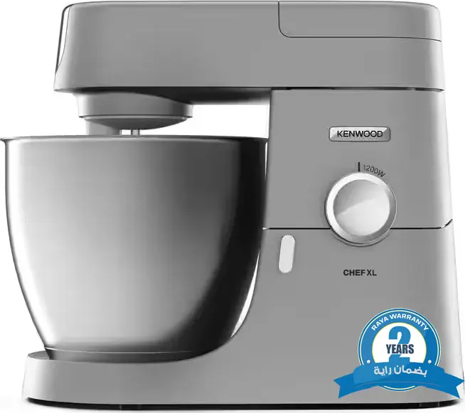 Kenwood Chef XL Stand Mixer, 1200 Watt, 6.7 Liters, Silver, KVL4110S, (with Raya warranty)