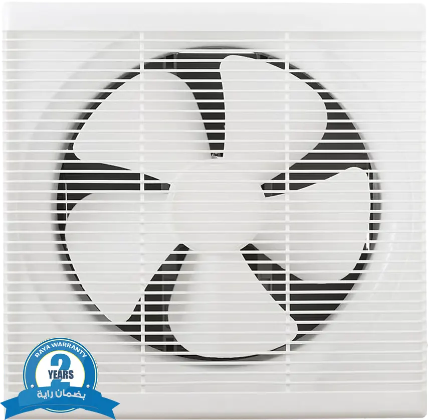 Sary Kitchen Wall Hood, Frame 35*35cm,  inner fan diameter 30cm, Two Ways, Front Grille, White, SRT-VENT30-31007 (With Raya Warranty)