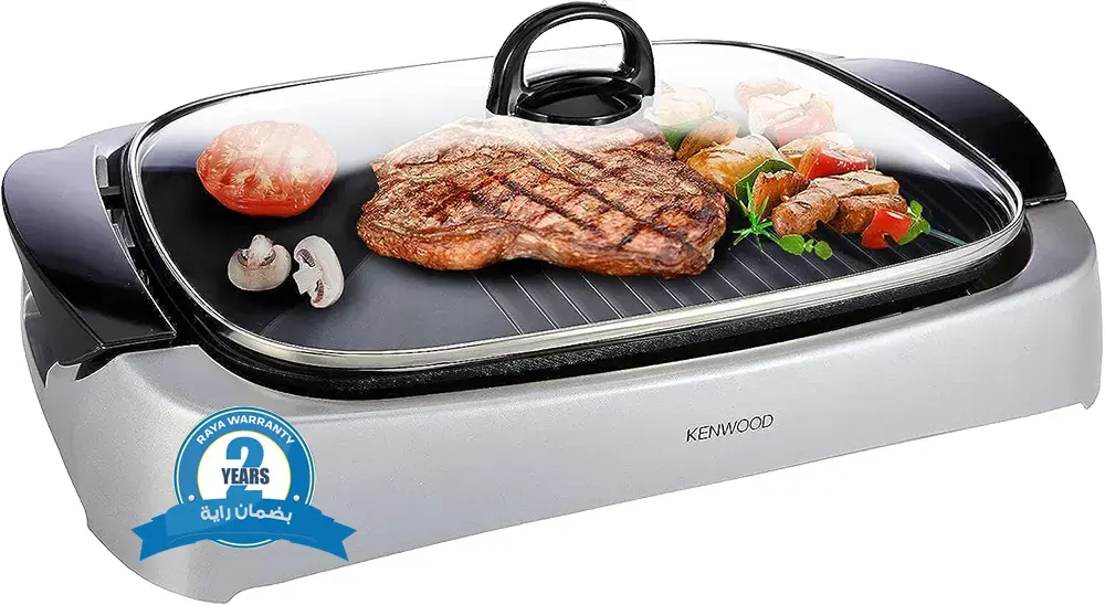 شواية كهربائية كينوود، 2000 وات، فضي، HG266، (بضمان راية)