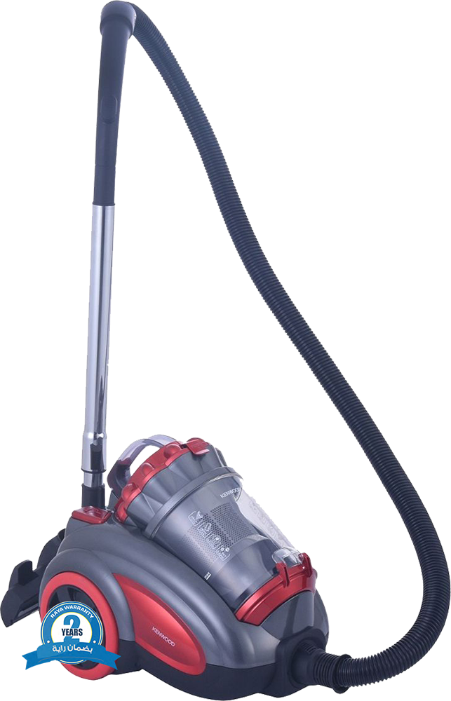 مكنسة كهربائية كينود ، 2200 وات، بدون كيس ، خزان 3.5 لتر ، لون أحمر*أسود، VBP80.000RG بضمان راية