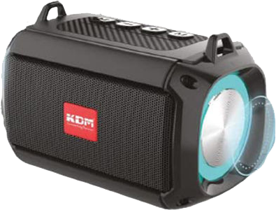 Gamma Bluetooth Speaker, USB, RGB Lighting, Built-in FM Radio, Black, GT-416