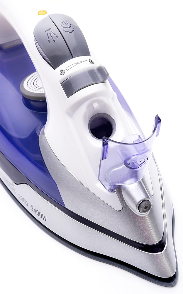 Media Tech Steam Iron , 2200 W , 250 ml , Ceramic Soleplate , White x Purple , MT-C2331