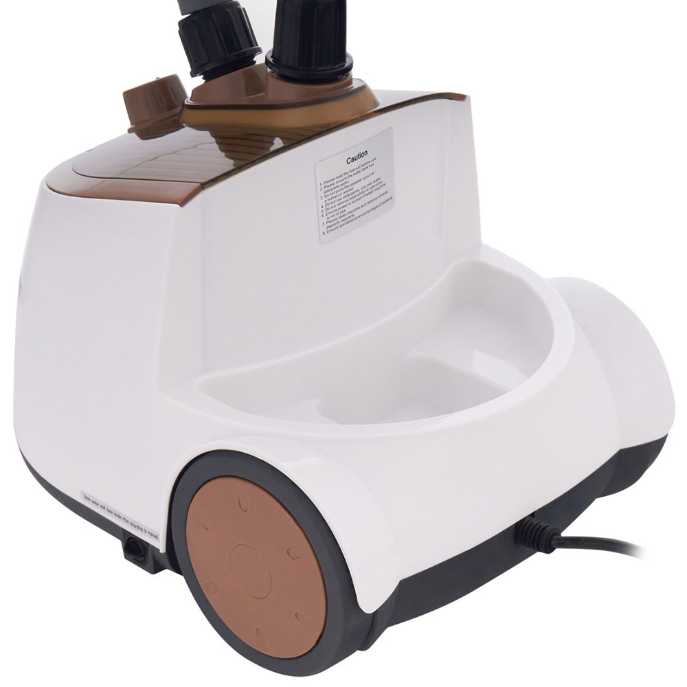 Media Tech Stand Steam Iron, 1750 Watt , 2 Liters ,  White x Brown , MT-206