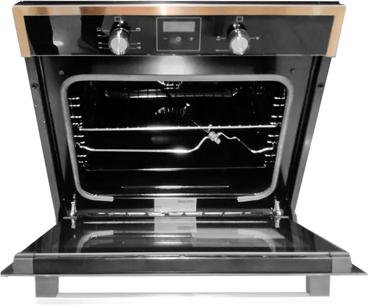 Simfer Built-in Gas Oven, 60 cm, 76 Liter, Gas Grill, Digital Display, 2 Fans, Grill, Full Safety, Black*Copper, B6302 CGACU