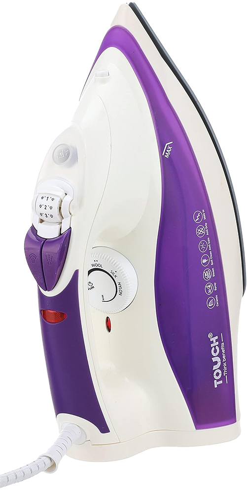 Touch Zenoki Steam Iron , 2600 Watt , 350 ml , Ceramic Soleplate , Purple , 40401-znk