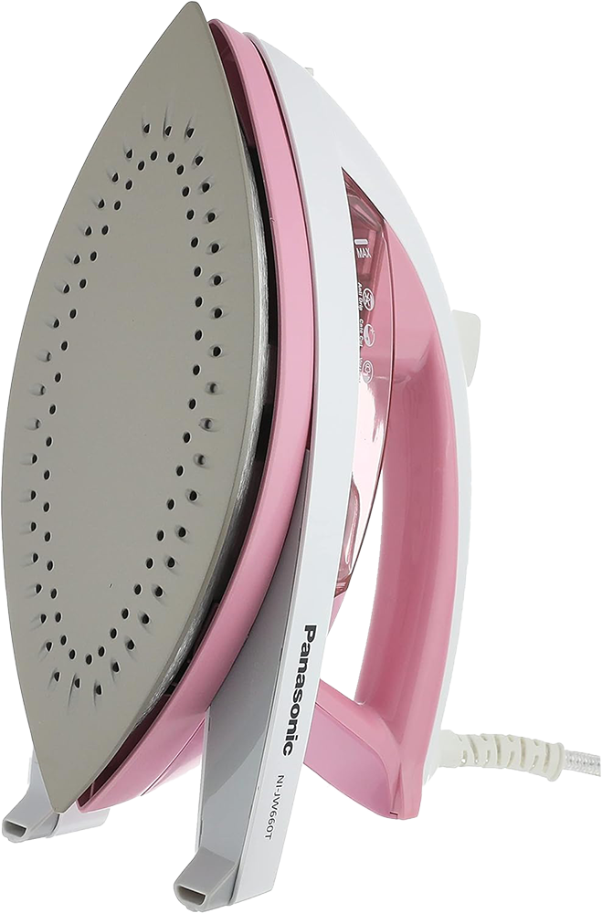 Panasonic Japanese Steam Iron, 2200 Watt , 200 ml , Non-Stick Soleplate , Pink , (1 month warranty) , NI.JW660T