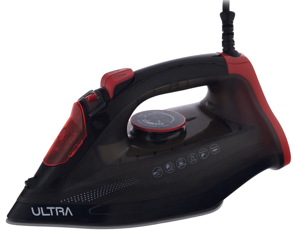 Ultra Steam Iron , 2300 W , 300 ml , Ceramic Soleplate , Red x Black , UI24RKE1
