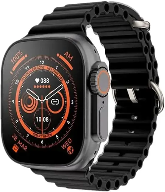 Smart Watch Ultra 2.08 Inch Space Aluminum Case 49mm, Black, WX8