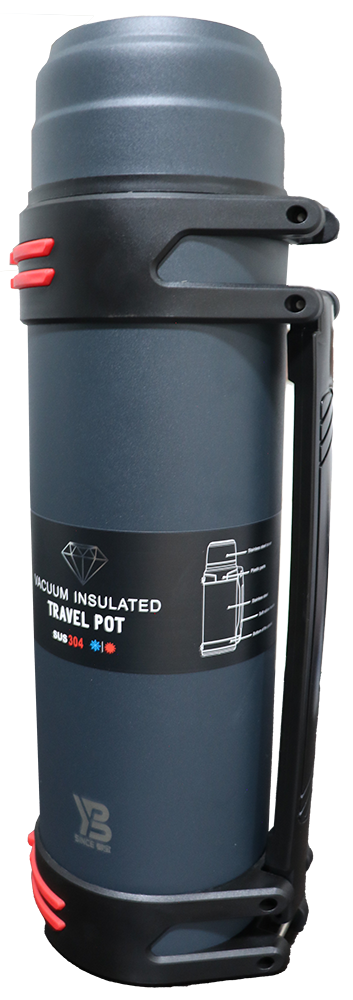 Stainless Steel Thermal Tea Thermos , 2.5 Litres , with Cup Lid  , Navy Blue