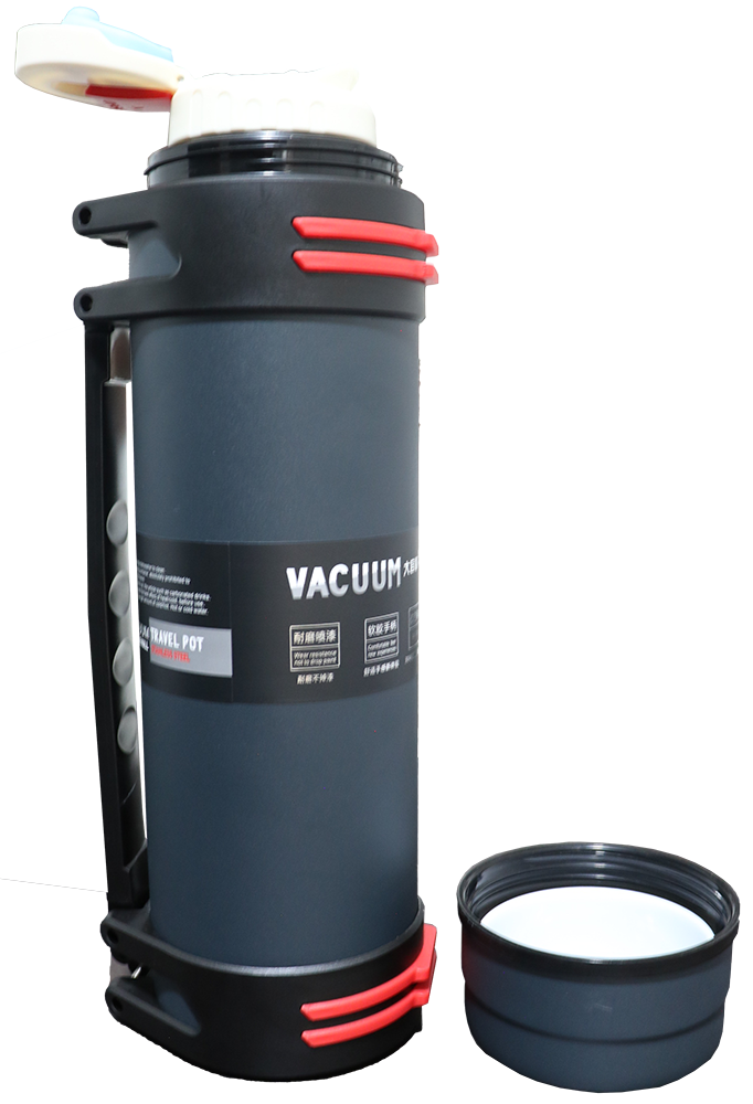 Stainless Steel Thermal Tea Thermos , 2.5 Litres , with Cup Lid  , Navy Blue