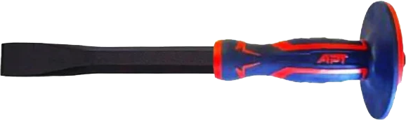 APT Cold flat Chisel, Rubber Handle, Size 18mm*350mm, Red*Blue,(With Anasia Warranty)