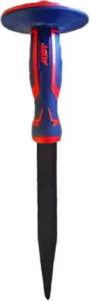 APT Cold pointed Chisel, Rubber Handle, Size 16mm*300mm, Red*Blue, AH20716300 (With Anasia Warranty)