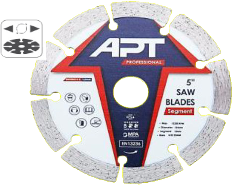 صنية ألماظ حوائط وخرسانة جاف اي بي تي ، مفتوحة ، 125مم ، DW200314-5 ( بضمان انسيا)