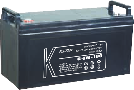 KStAR Battery, 100Ah, 12V, for UPS, Black, 6-FM-100