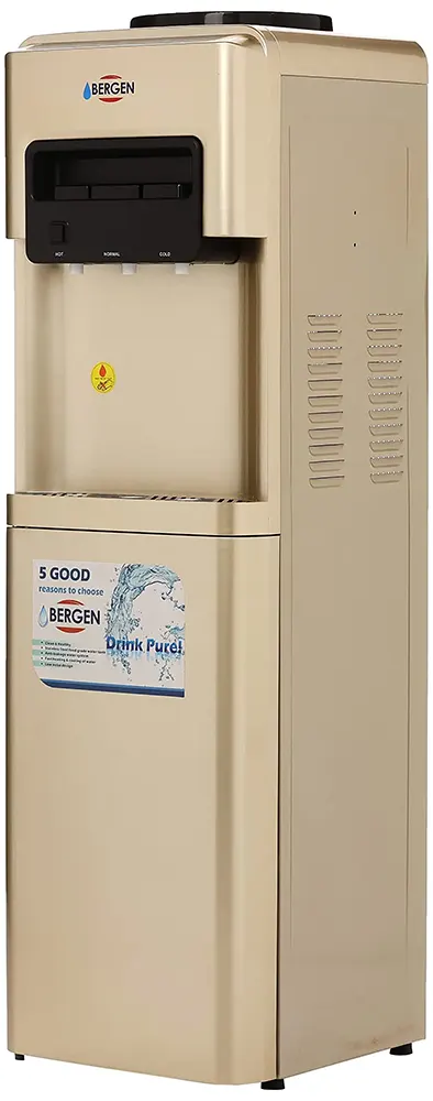 Bergen Water Dispenser, 3 Taps, Cold + Hot + Normal,, Refrigerator, Gold, BYB 518
