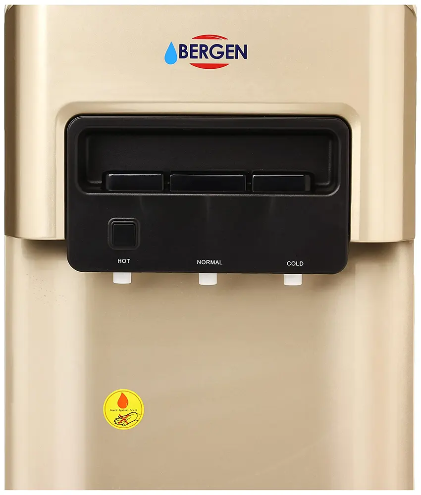 Bergen Water Dispenser, 3 Taps, Cold + Hot + Normal,, Refrigerator, Gold, BYB 518