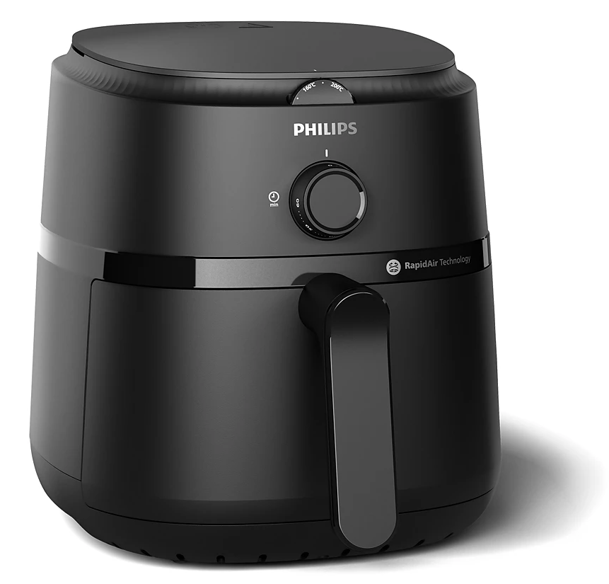 Philips Air Fryer, 1300 Watt, 4.2 Liter, Black, NA120-00, (With Raya Warranty)