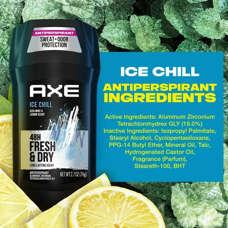 AXE Ice Chill Antiperspirant Deodorant Stick, 76g