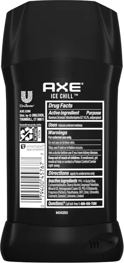 AXE Ice Chill Antiperspirant Deodorant Stick, 76g