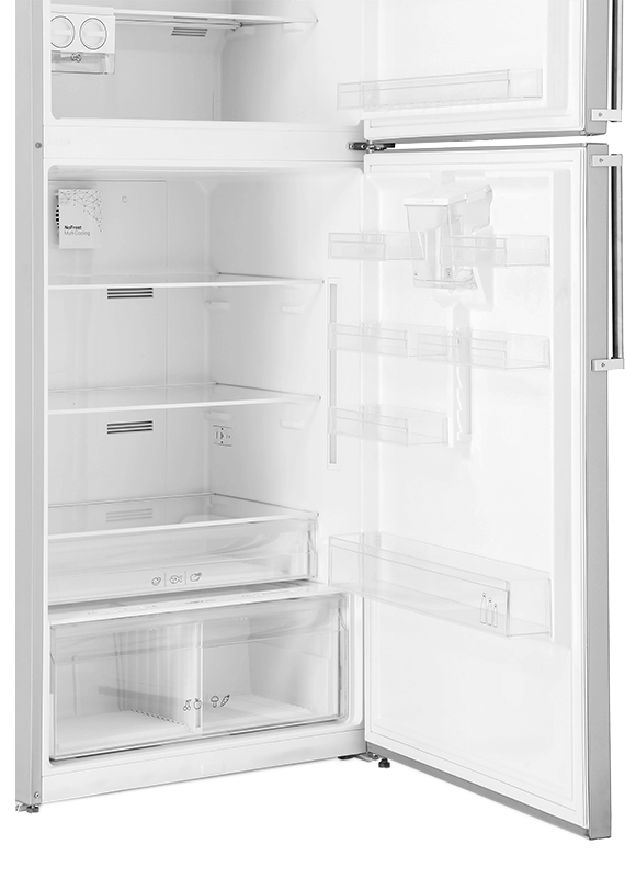 White Point No Frost Refrigerator, Digital Display , Dispenser , Stainless Steel , Silver , WPR643DWDVX