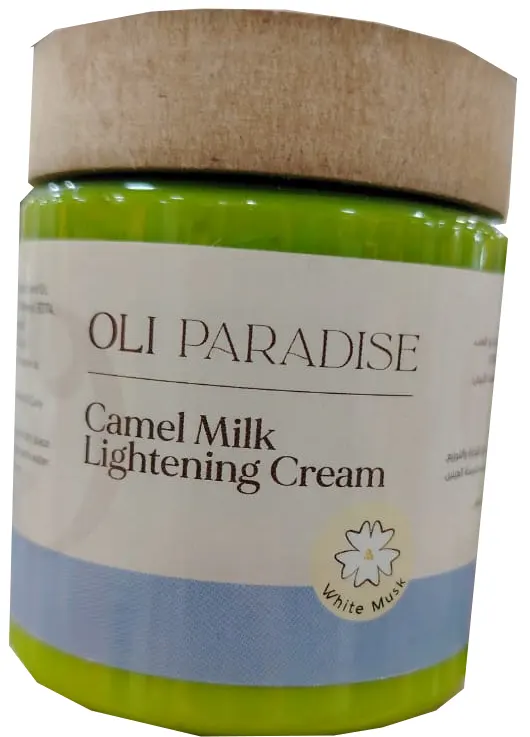 كريم تفتيح حليب الجمل بالمسك الابيض من أولي باراديس، 150 مل