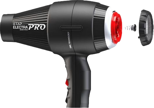 ETAP Pro Turkish Hair Dryer, 2500 Watt, 2 Speeds, Black