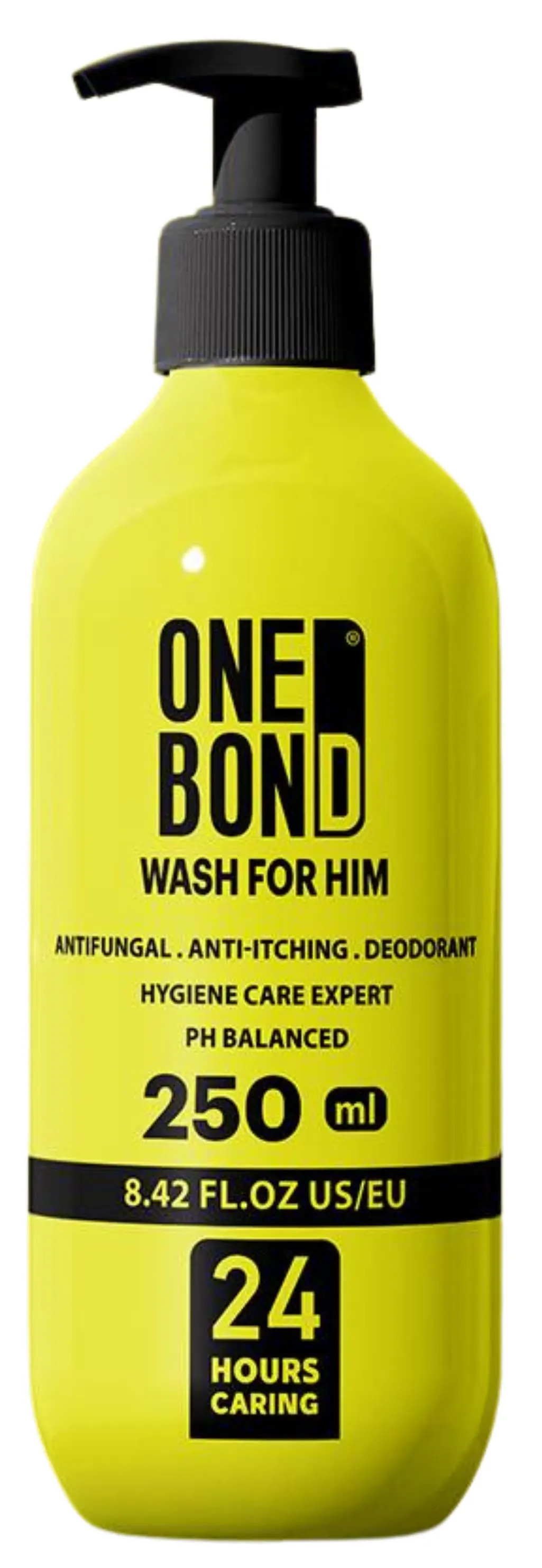 غسول المناطق الحساسة للرجال من وان بوند، اصفر، 300 مل