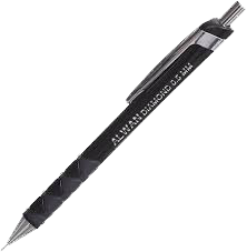 Alwan Pencil, 0.5mm, High Quality, with Rubber Metal Clip for Students, Multicolor, 1305