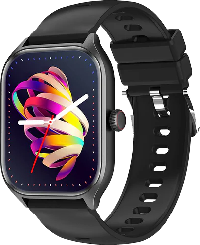 ساعة اوي الذكية ، 2.01 بوصة ، شاشة TFT ، مكالمات بلوتوث ، مقاومة للماء ، أسود، H55