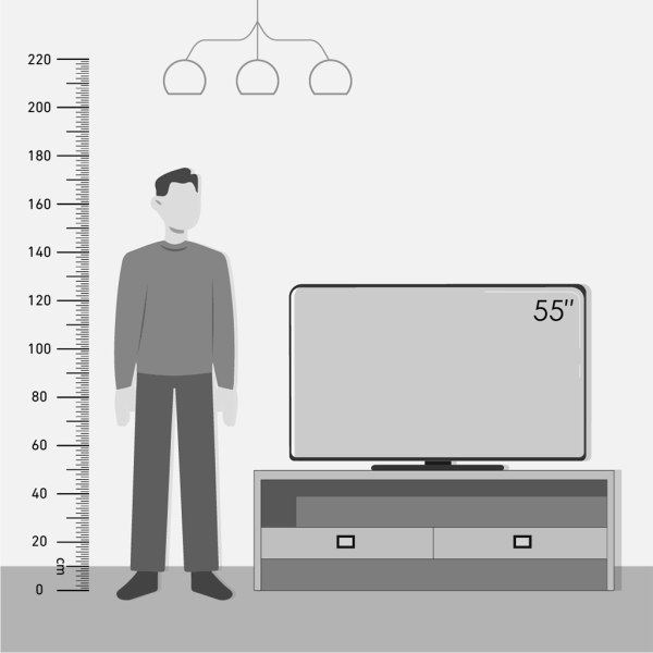 Sharp Smart TV, 55 Inch, Smart Android, Built-in Receiver, 4K Quality, Frameless, 4T-C55FL6EX