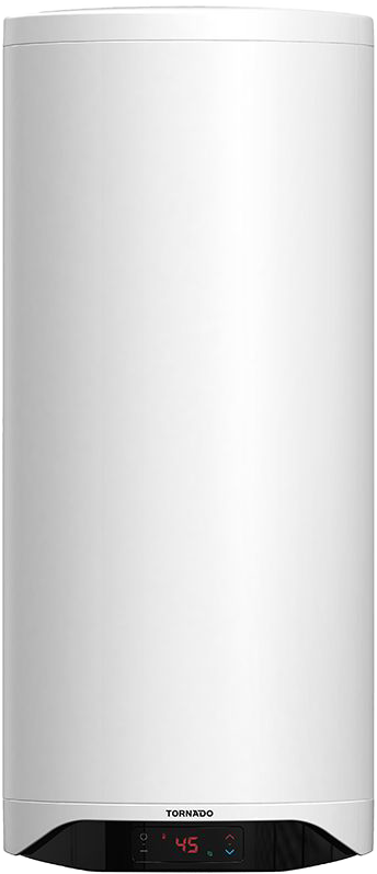 سخان مياه كهربائي تورنيدو، مينا، شاشة رقمية، 100 لتر، أبيض، TEEE-100DW