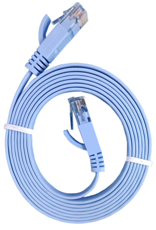 كابل نقل بيانات عالي السرعة من هافيت ، Cat 6 فلات ، نحاسي ، بطول 1.5 متر ، أزرق