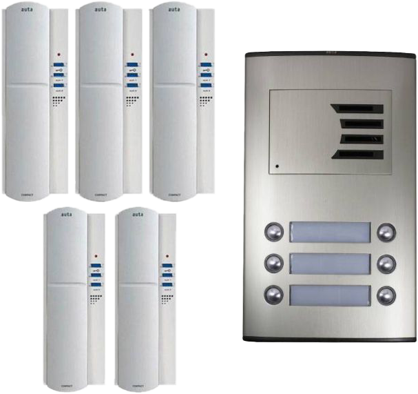 Auta Spanish intercom kit , 5 lines, 5 handsets, 749705