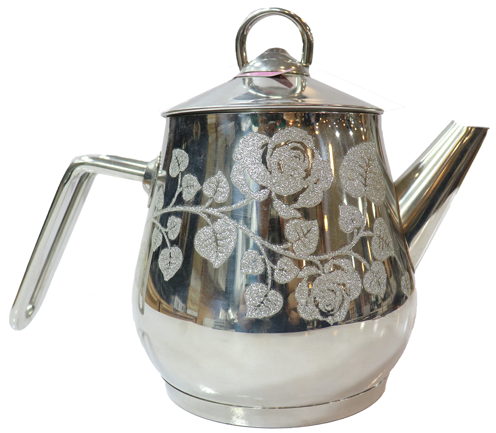 براد شاي ليزر الاندالس ، سعة 1 لتر ، استانلس ستيل ، سيلفر